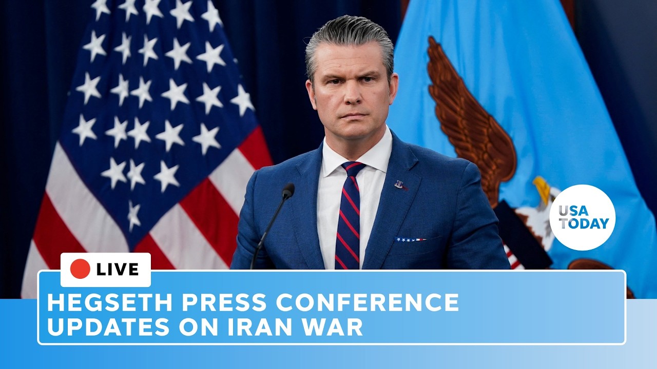 Live: Pete Hegseth updates on Iran war from Pentagon in press conference