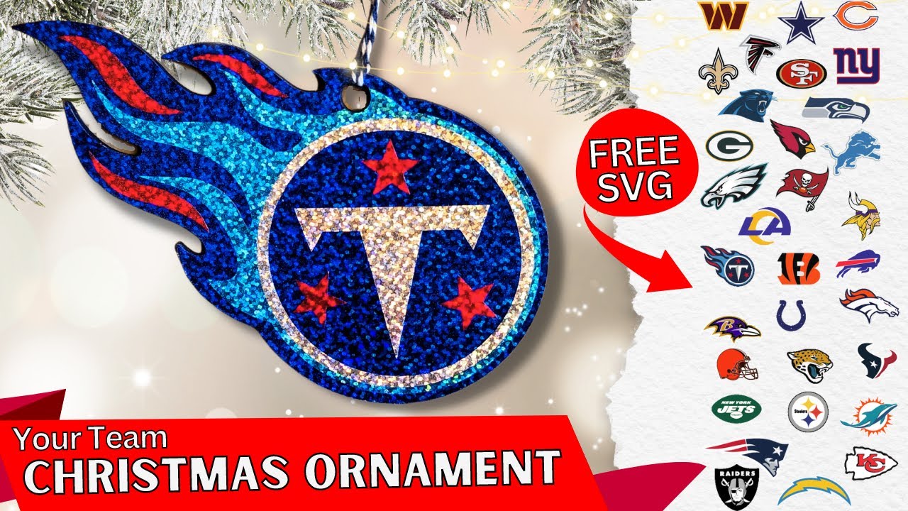 NFL Logo Christmas Ornaments with Cricut Maker | Cricut Projects