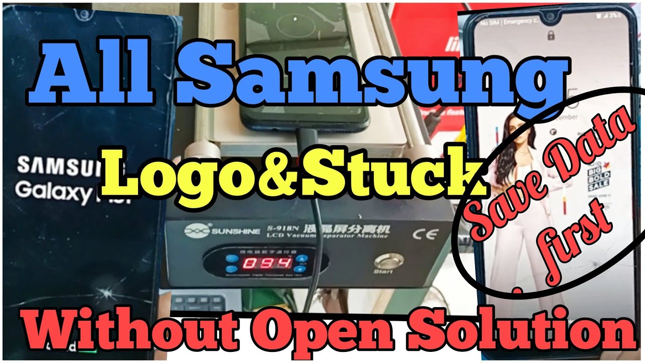 Samsung Logo Stuck Without Open Solution Fix it || Samsung logo stuck Save Data solution | New Trick