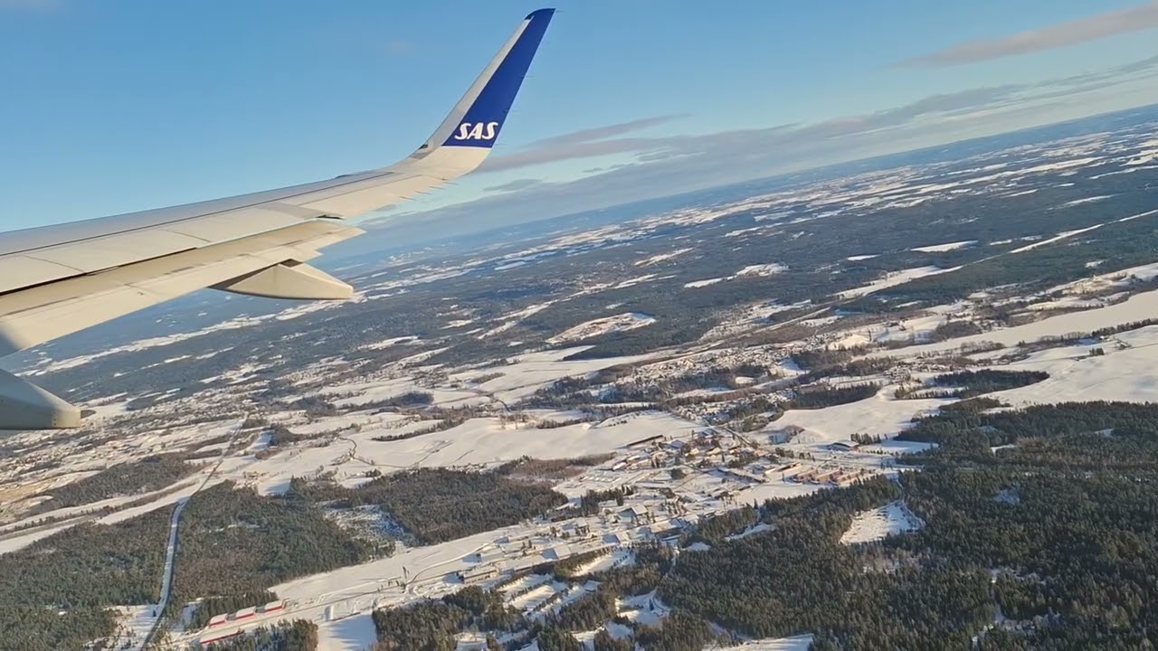 Takeoff from Oslo International Airport Gardermoen February 17th 2025