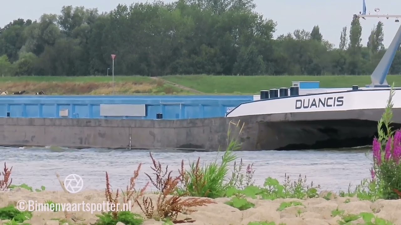 Mvs Duancis 🤜⚓🤛 In de opvaart op de Waal bij Winssen