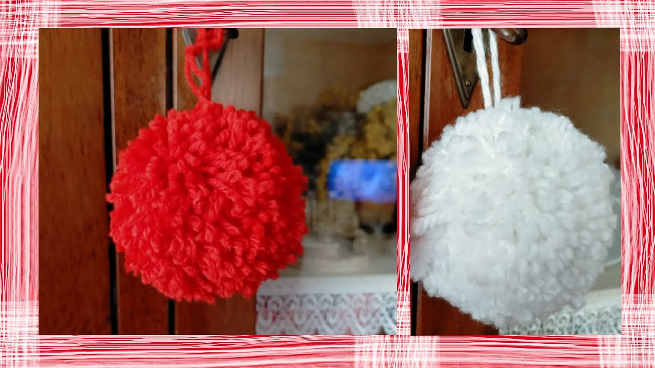 PALLINE DI NATALE FACILISSIME CREATE CON LA LANA!!!!