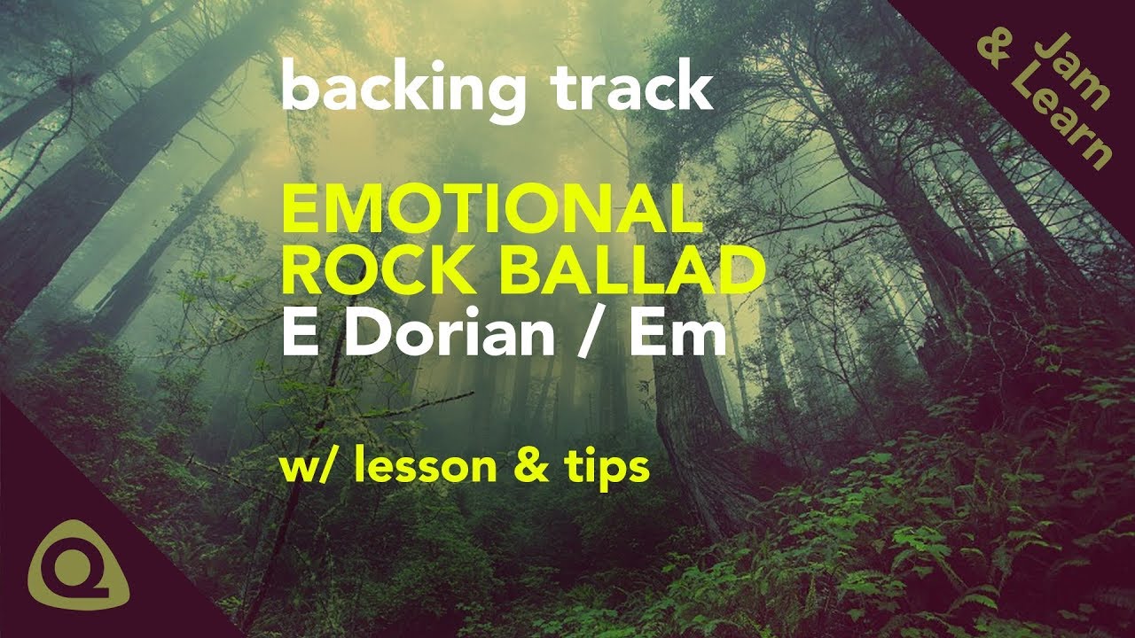 Guitar Backing Track (Emotional Rock Ballad E minor/E Dorian)