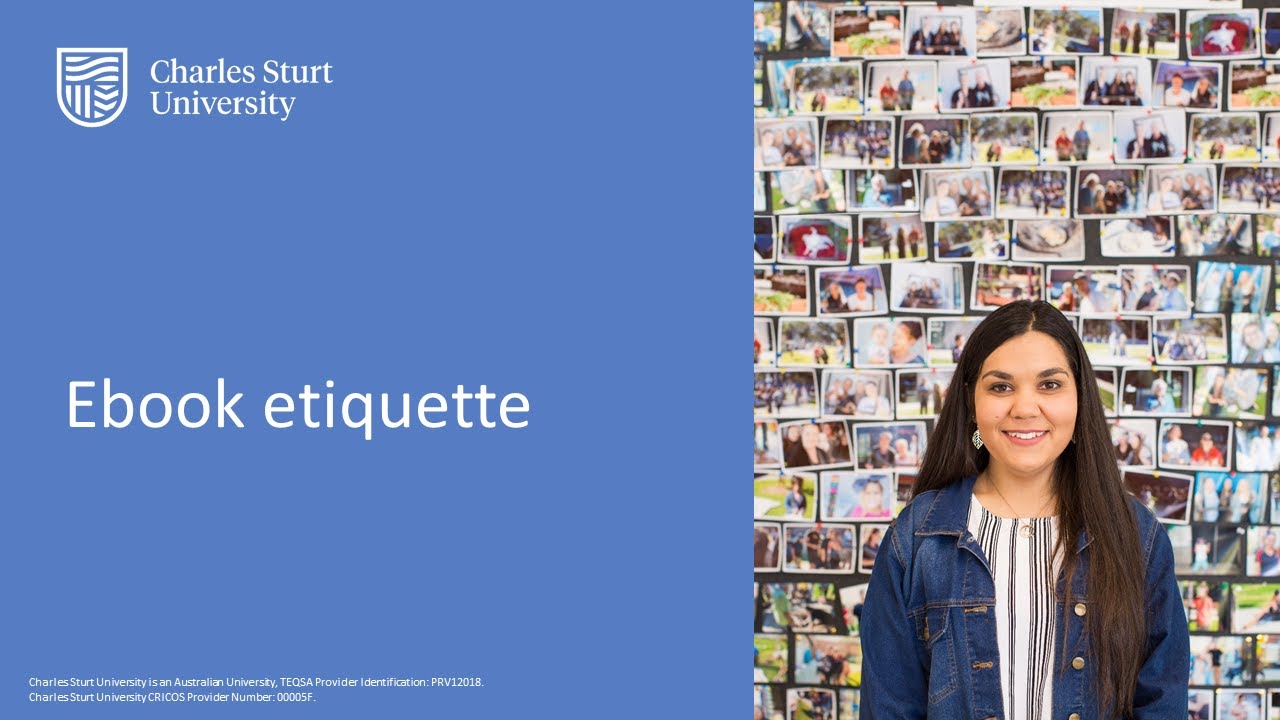 Ebook etiquette