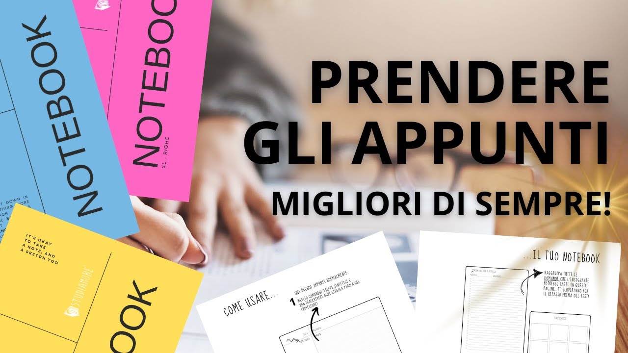 Prendere APPUNTI - Usare il Metodo Cornell e il Notebook StudiAMOre