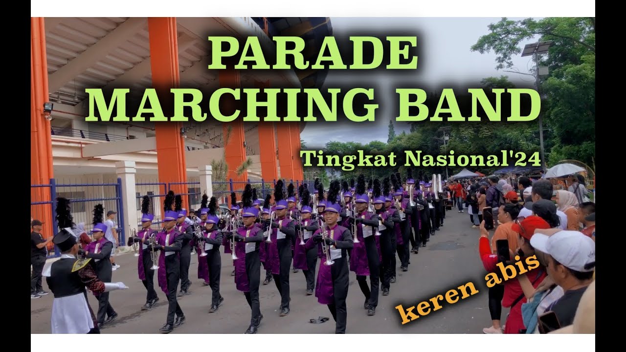 Parade Marching band se-indonesia  KEREN ABIS,di stadion Jalak Harupat  2024
