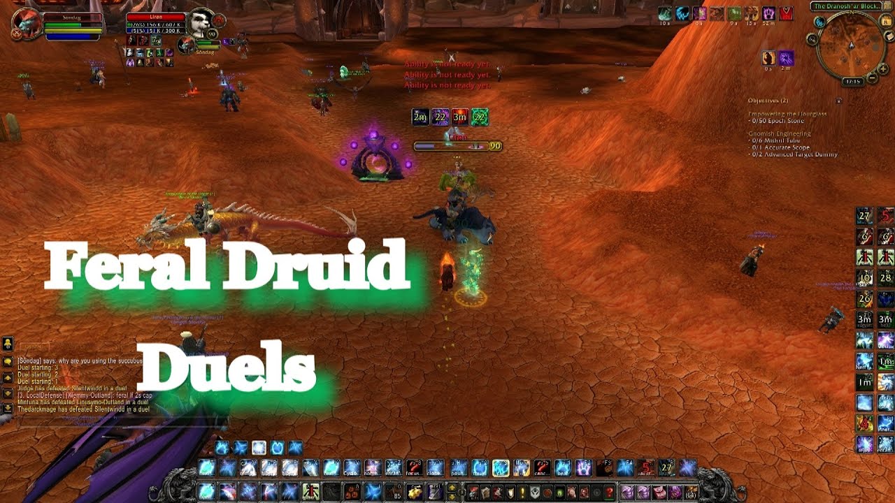 WOW Feral Druid Duels PvP 5.4 MOP