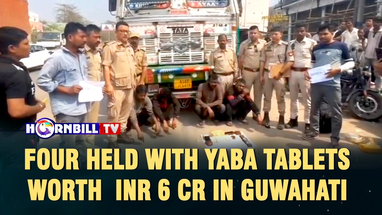FOUR HELD WITH YABA TABLETS WORTH  INR 6 CR IN GUWAHATI