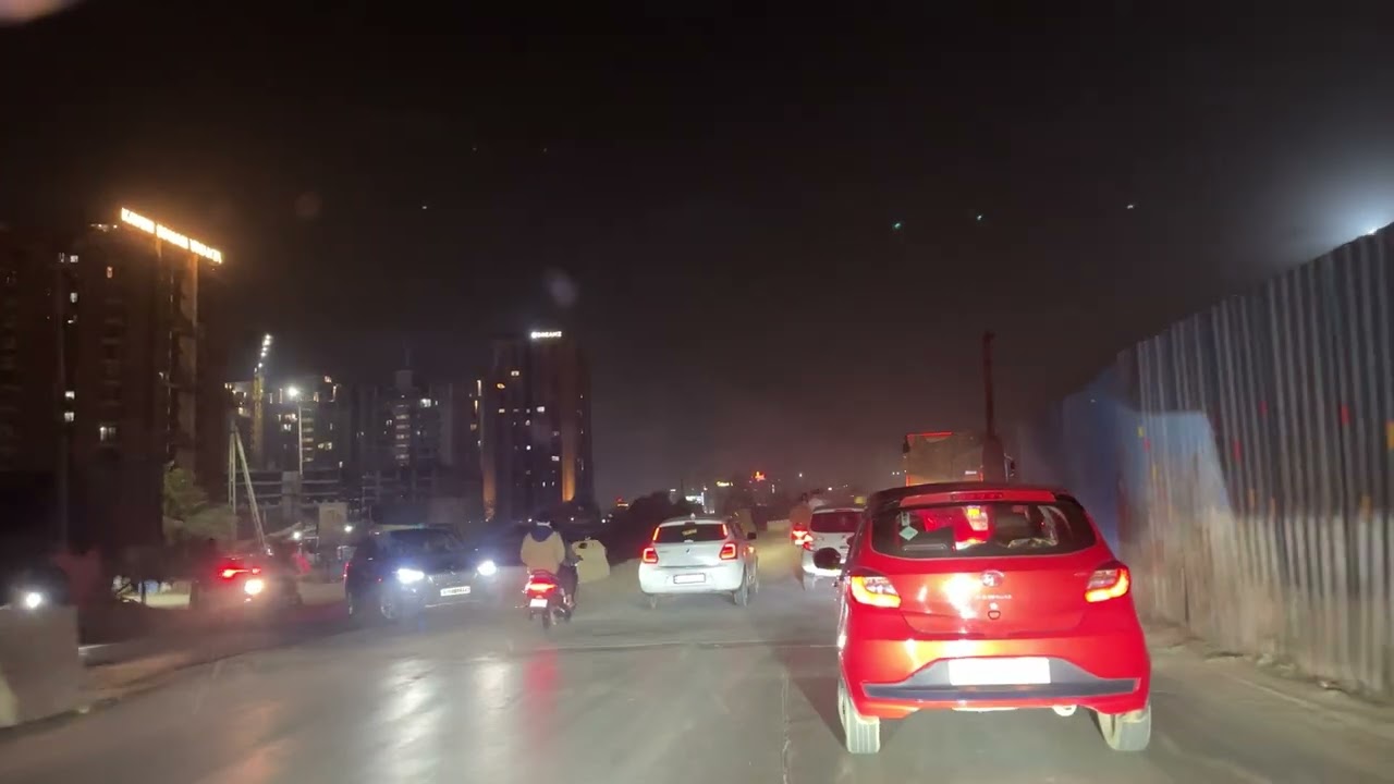Bopal to science city Road, Ahmedabad building Rd view