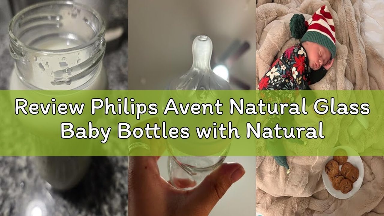 Review Philips Avent Natural Glass Baby Bottles with Natural Response Nipples (Slow Flow, Flow 2), 4