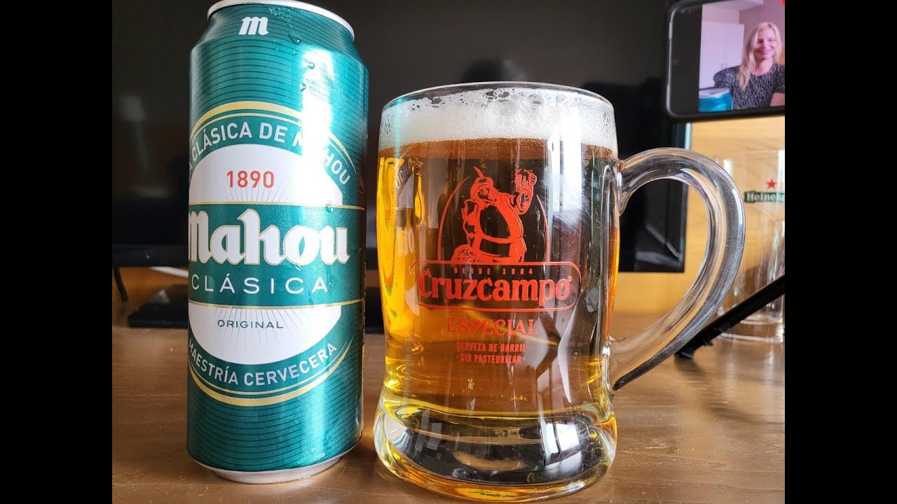 Mahou Clasica 4.8% ABV from La Linea Spain.