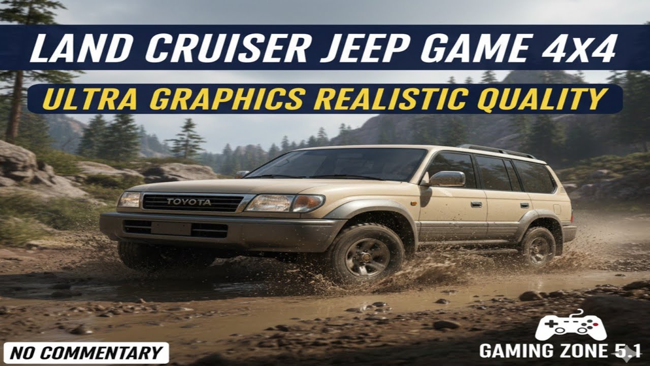 Land Cruiser Jeep Game 4x4 - Ultra Graphics Realistic Gameplay | Gaming Zone 5.1 (No Commentary)
