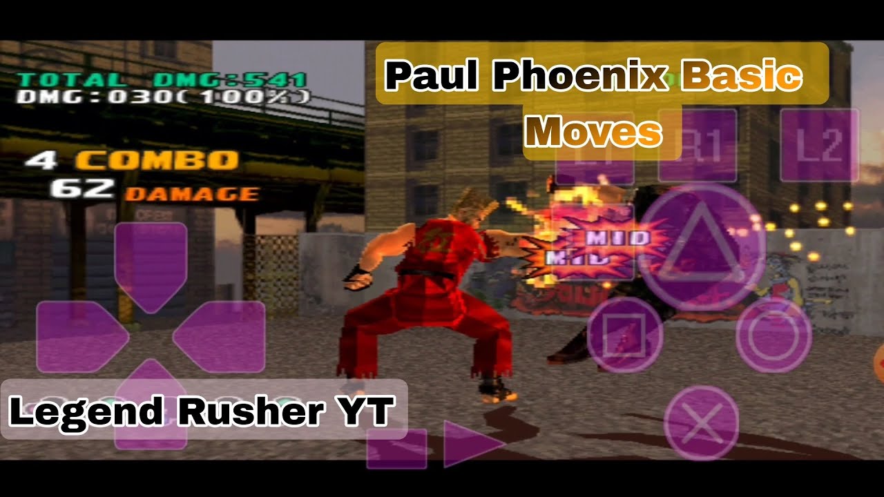 Tekken 3 Paul Phoenix Basic Moves | Paul Phoenix Best Moves | Best Move