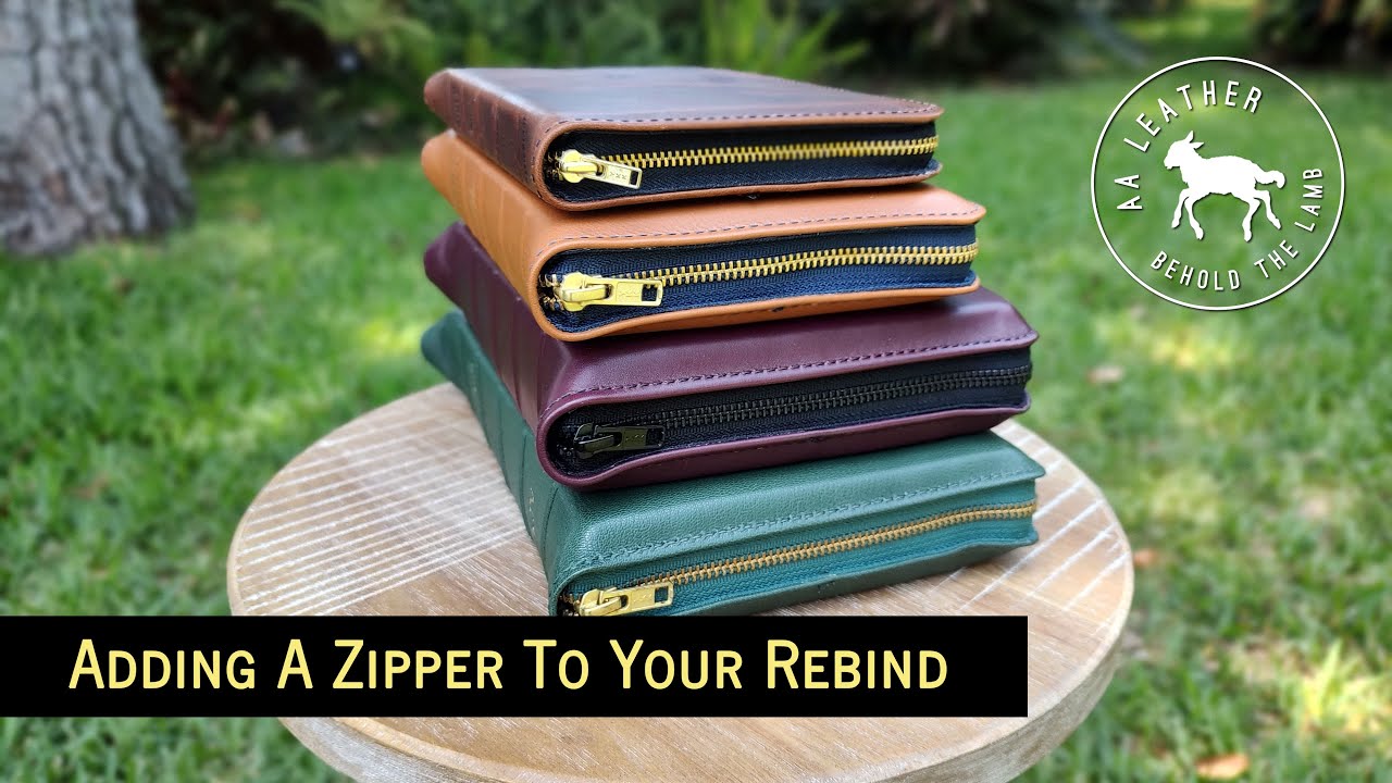 Zipper Option on our Bible Rebinds