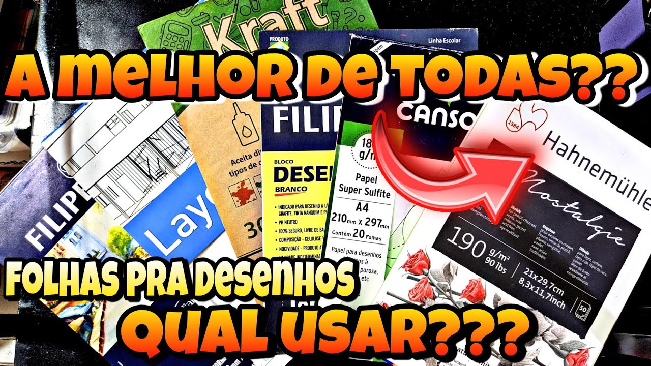Folhas pra Desenhos? - Mostrando todos os meus blocos de folhas de Desenhos - qual folha usar?