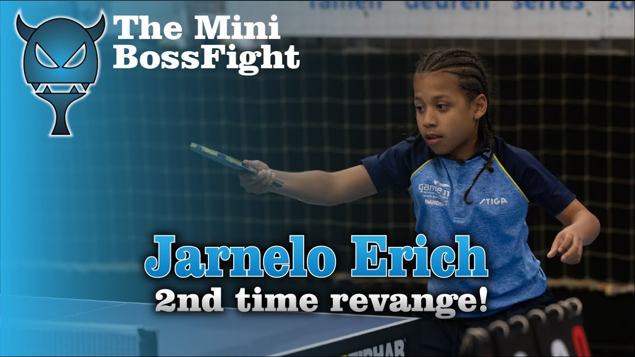 Revange time! Jarnelo Erich 2nd time The Mini BossFight! Can he win it!? #sports #卓球 #tabletennis