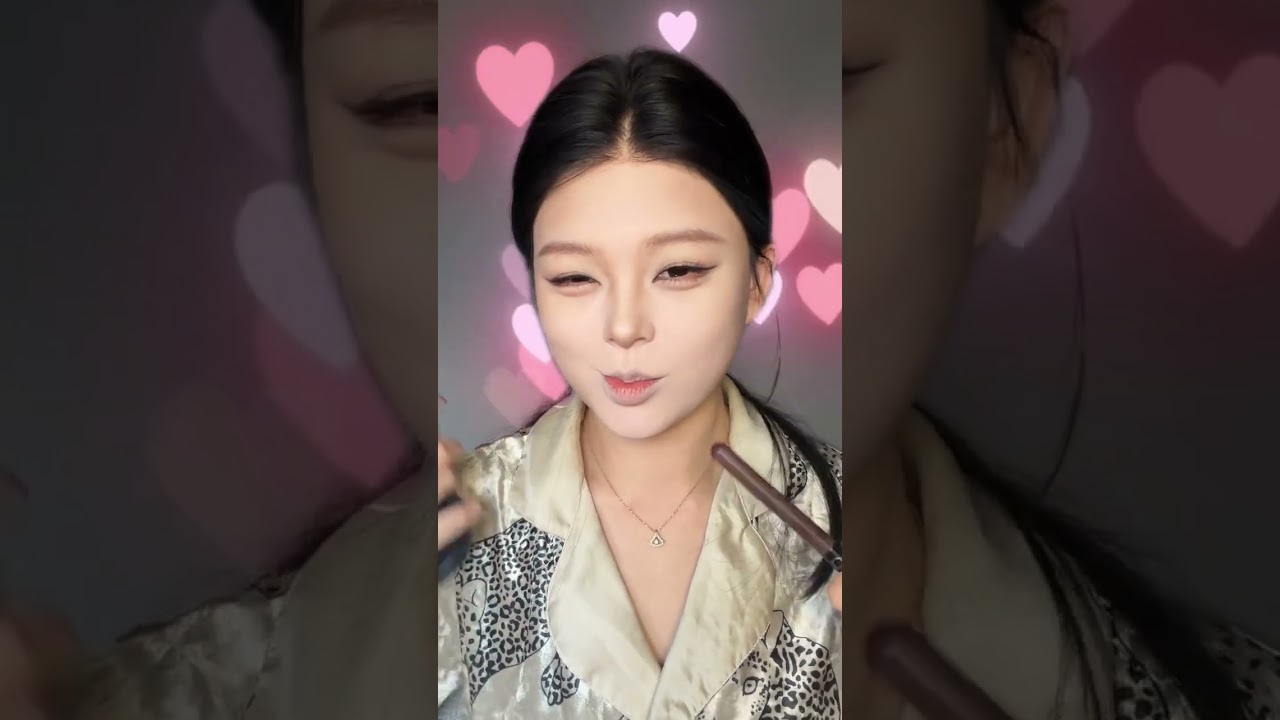 Hurry up and practice this super detailed pastel Korean makeup Single eyelids puffy eyes a