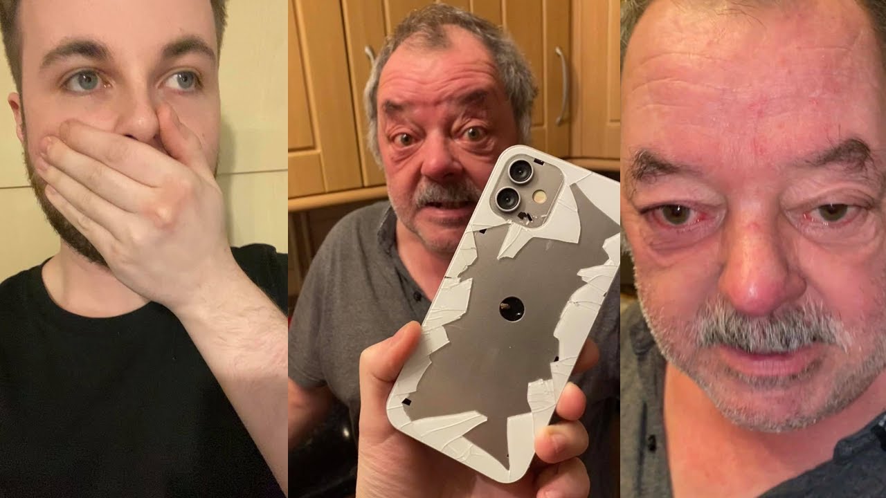 SMASHING HIS IPHONE PRANK