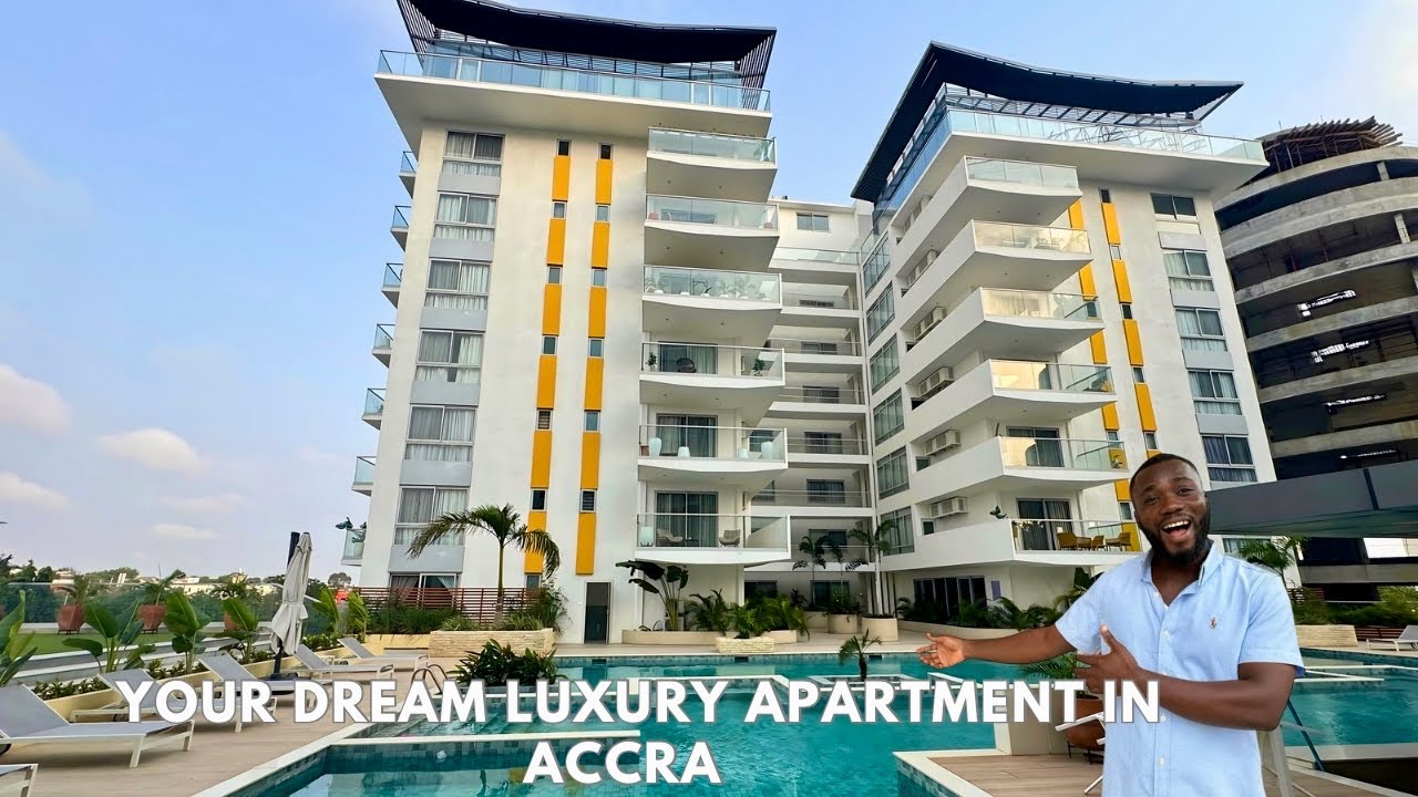 Is this the largest elevated pool in Accra Ghana? Tour this luxury Apartment to find out