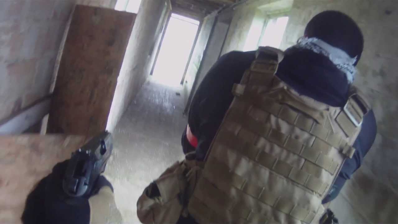 Fife Wargames 09/06/13 airsoft m14 cqb action!