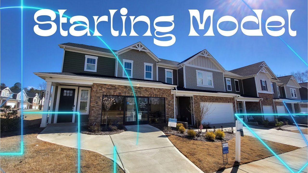 Starling model | Brookline Homes | Redwood Rookery | New construction townhomes | Charlotte NC