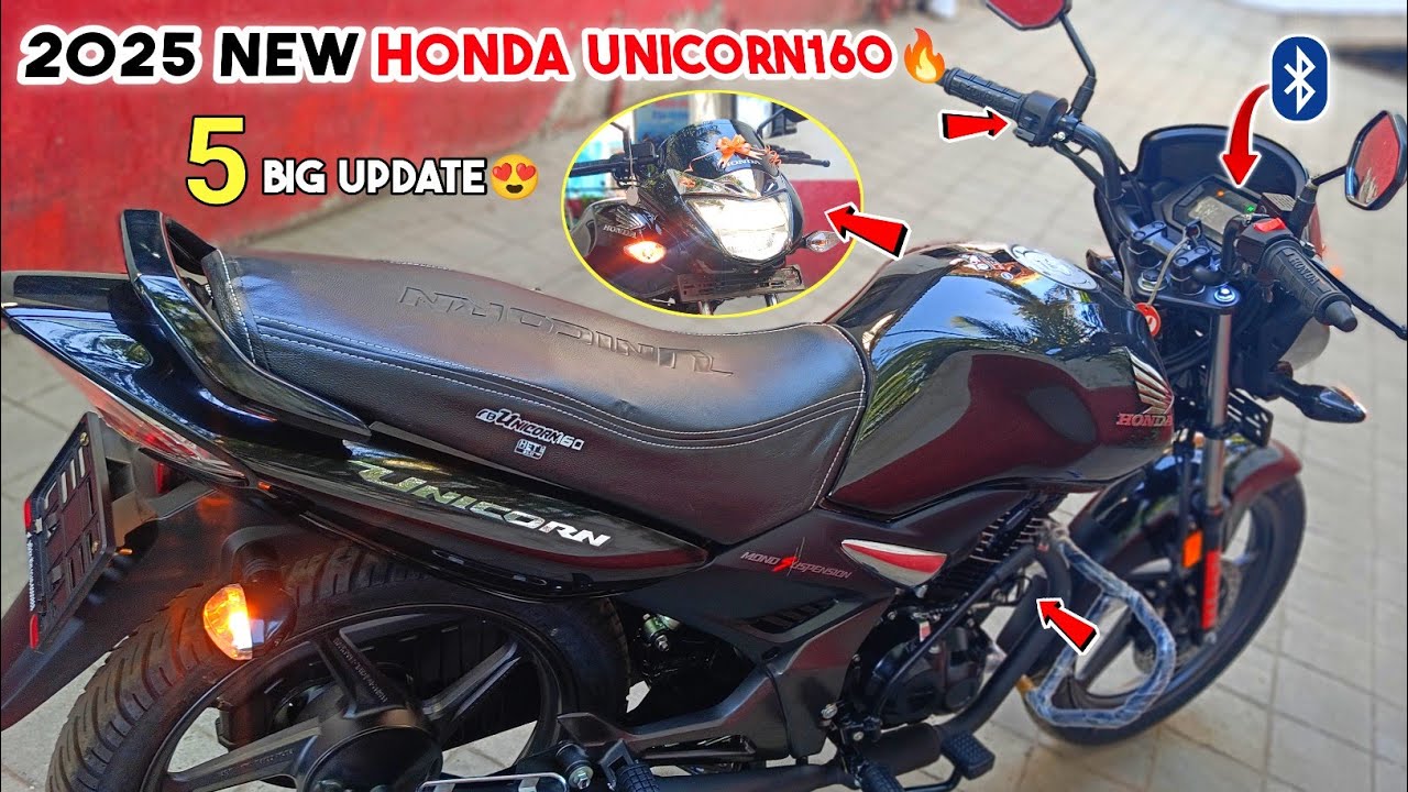 2025 New Model Honda Unicorn 160 Led Headlight😍 और Digital Meter के साथ 5 New Update🔥Features Price?