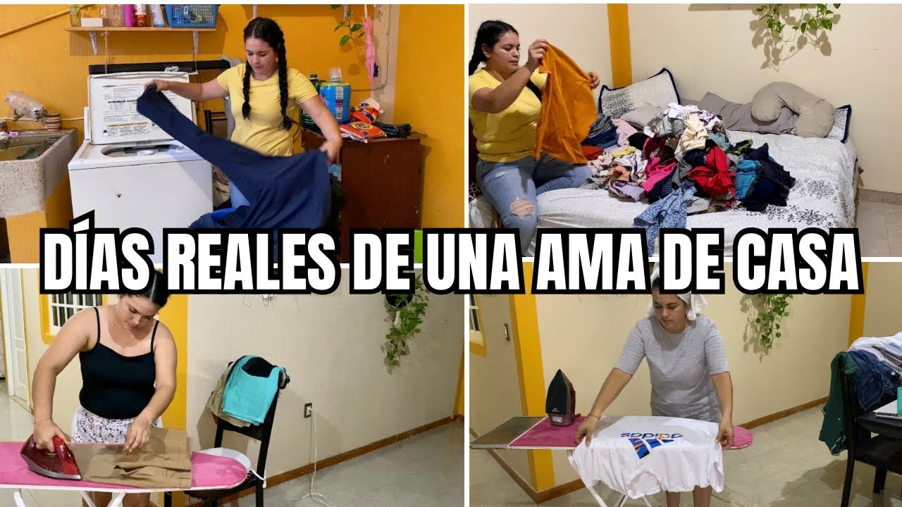 RUTINA de una mamá y ama de casa! PLANCHANDO , lavando y COMIENDO lo mismo dos dias 🥵😰🥴