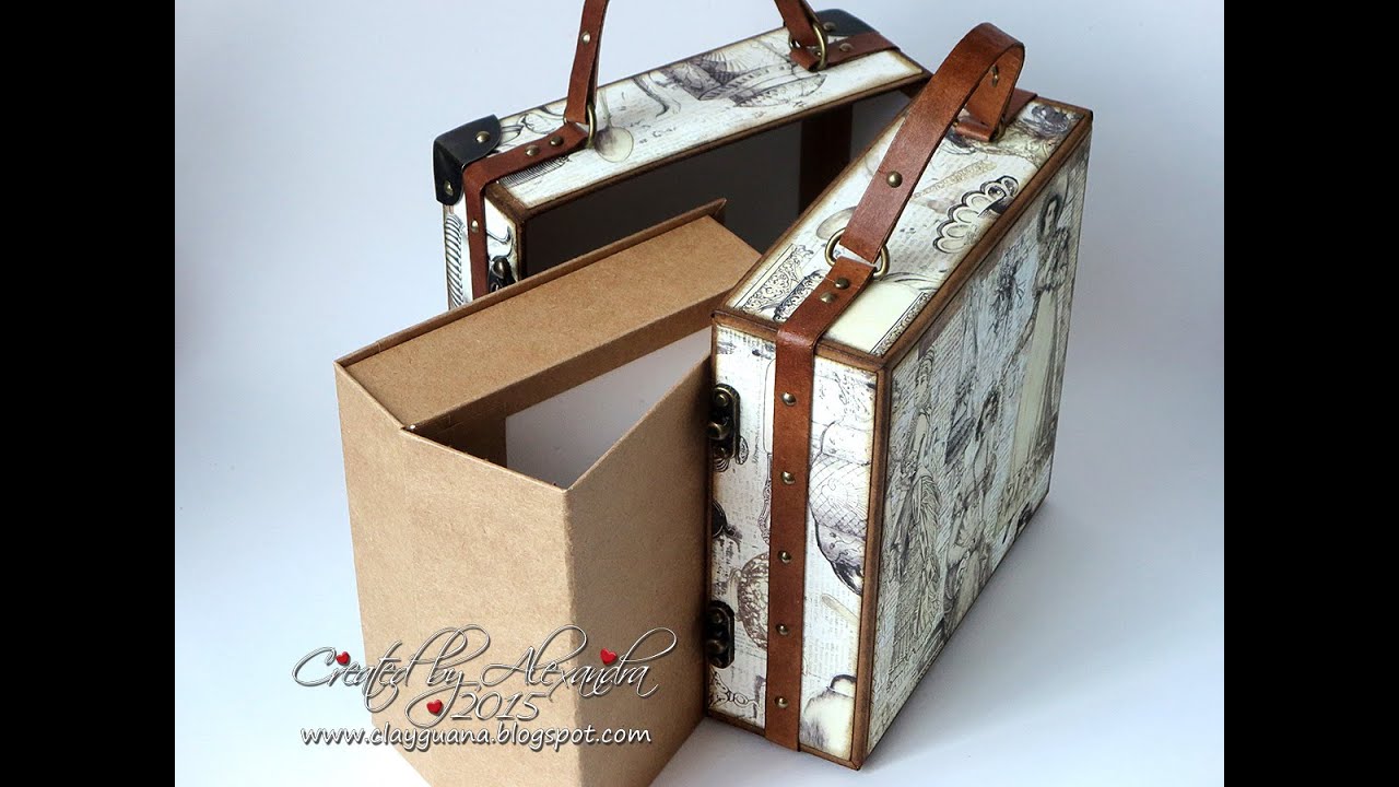 Vintage Suitcase and AlbumTutorial   part2   Making the Drawer Album