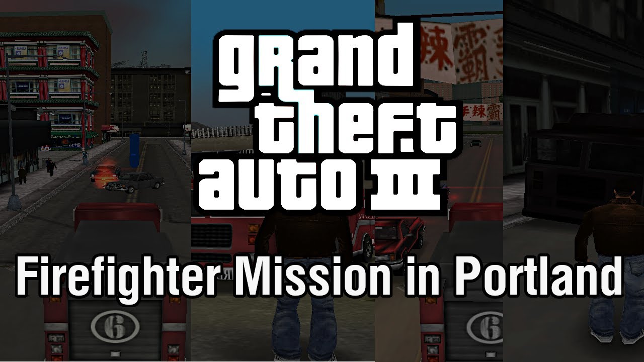 GTA III 100% #021 Firefighter Mission in Portland Island