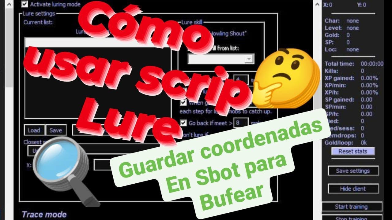 Como Configurar el Scrip Lure EN SBOT  PT COMPLETO 😉