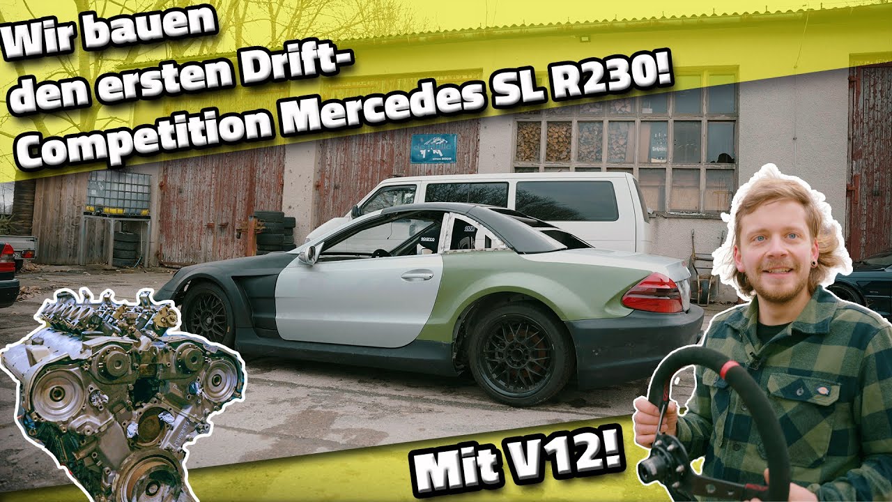 Road to Iron Drift King - Wir bauen den ersten Drift-Competition Mercedes Sl R230! Natürlich mit V12