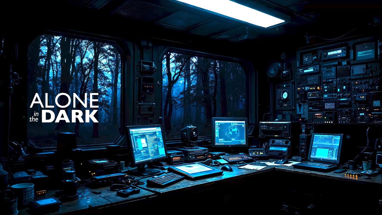 DARK Forest 6 | Rainy Sci-Fi Ambient for Focus & Sleep 4K [ALONE]