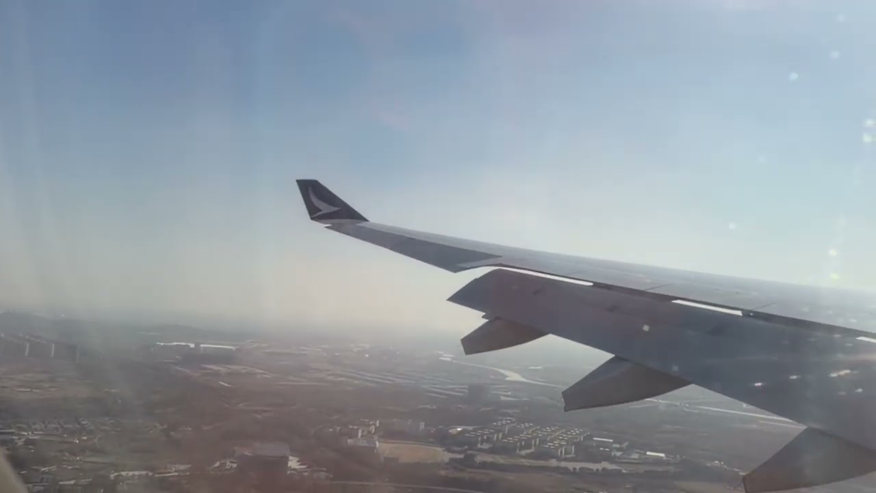 [NO MUSIC] CATHAY PACIFIC A330-300 B-LBI LANDING AT NANJING LUKOU INTL AIRPORT (NANJING CHINA)