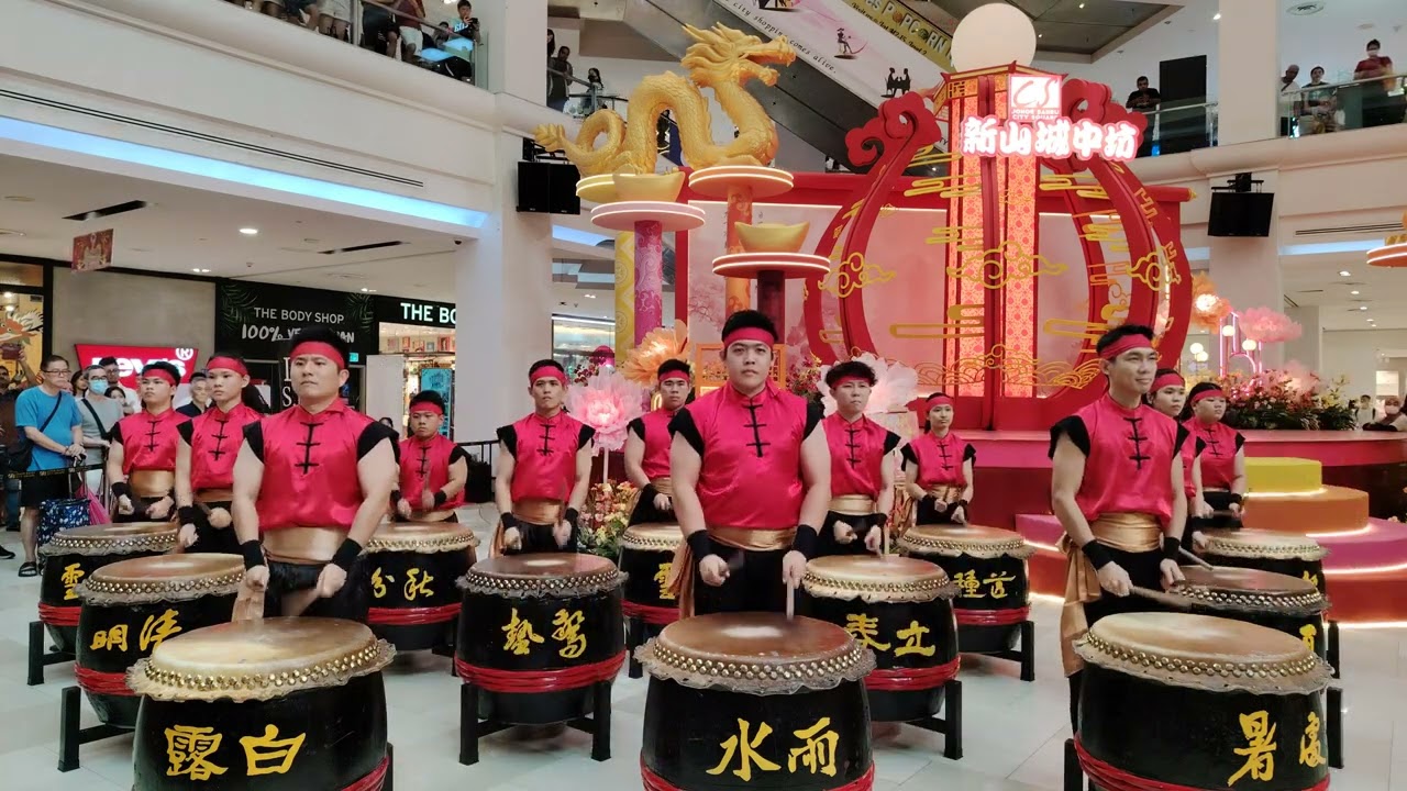 【4K Video】 #24节令鼓 #二十四节令鼓 #24FestiveDrums【 #JBDrums #新山鼓队 】 Johor Bahru City Square #城中坊 #表演 #Show