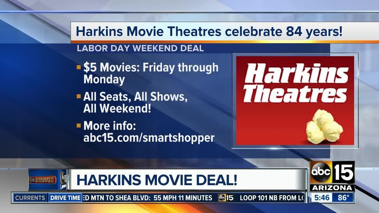 Harkins Theatres celebrates birthday with $5 movies over Labor Day weekend