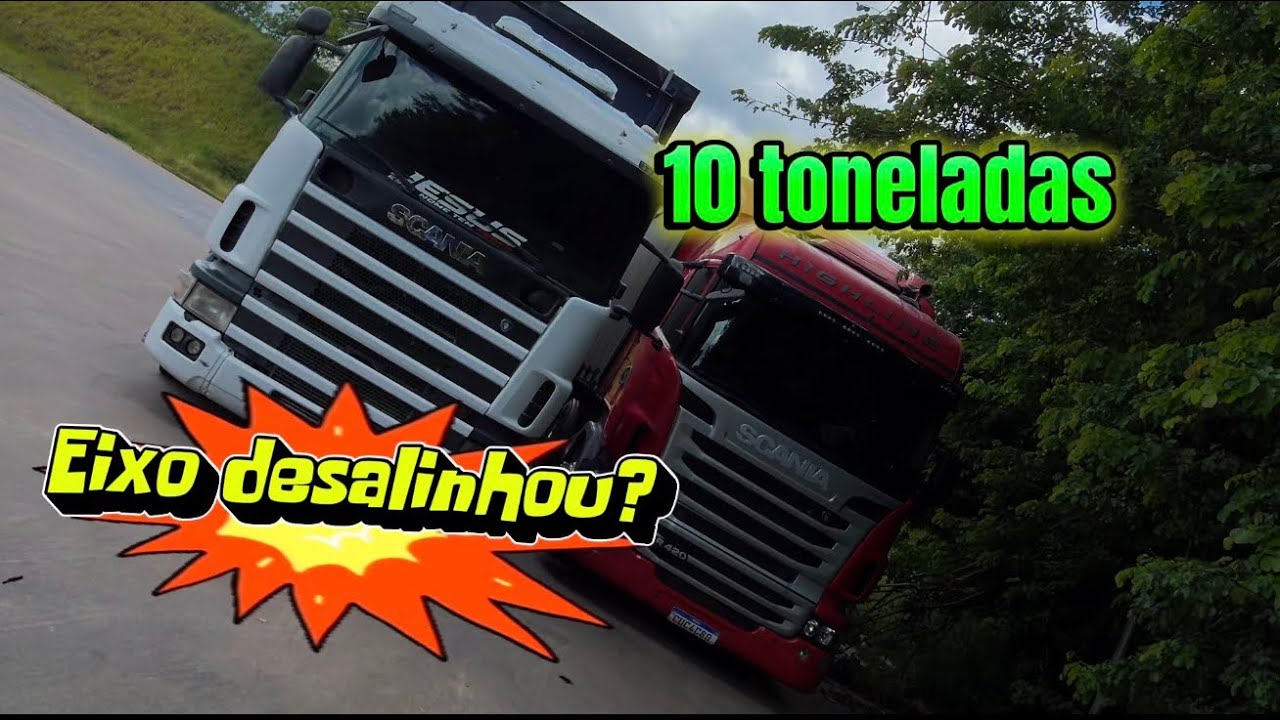 COMO FICOU o caminhão NA primeira viagem depois que coloquei o eixo do ÔNIBUS 