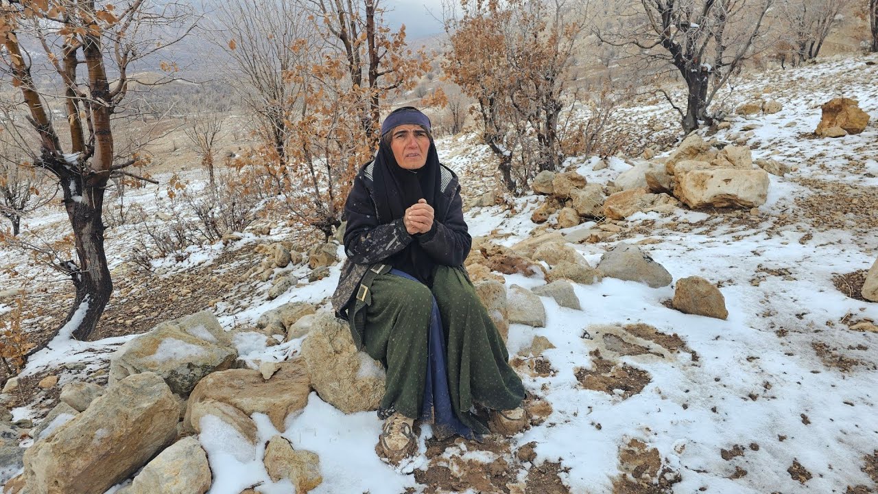Grandma in the deadly snow; a battle for survival in the mountains