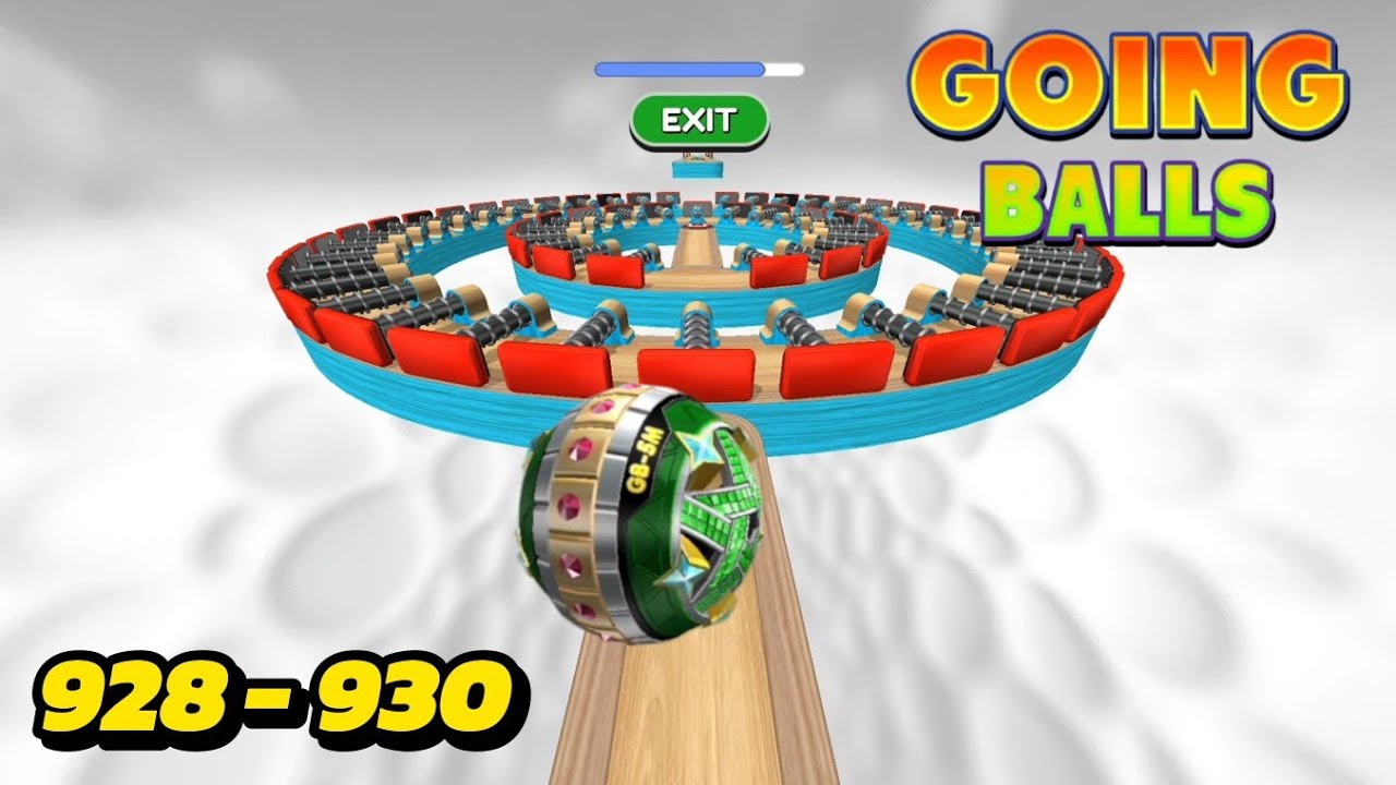 Скоростное прохождение игры Going balls. Новое обновление. Уровни 928-930.