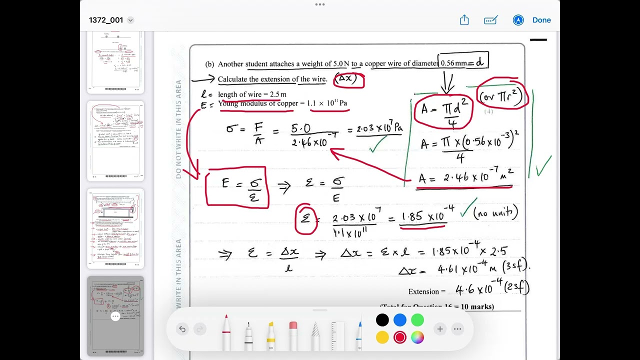 IAL Edexcel Physics Unit 1 May 2024 - Part 4