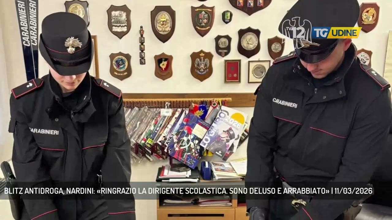 BLITZ ANTIDROGA, NARDINI: «RINGRAZIO LA DIRIGENTE SCOLASTICA. SONO DELUSO E ARRABBIATO» | 11/03/2026
