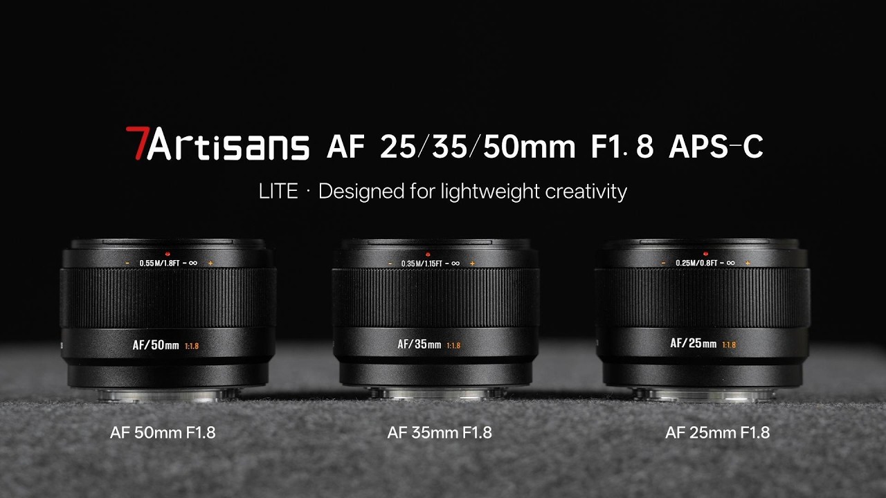 7Artisans AF 25/35/50mm F1.8 LITE Series is Here!