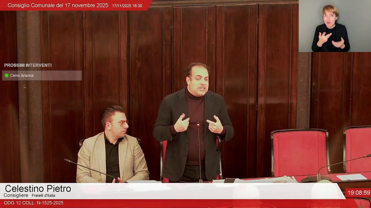 Consiglio Comunale in diretta -  17/11/2025