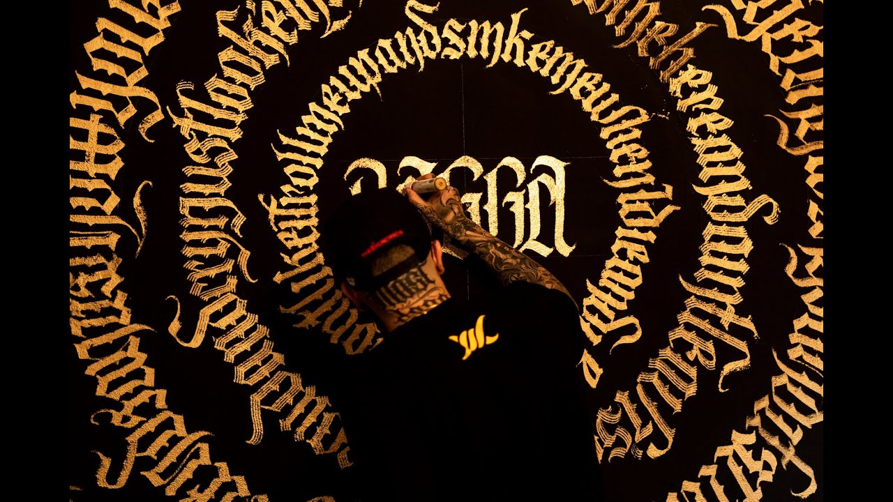 Mural de lettering / Caligraf&iacute;a en Dagga por @renua_one