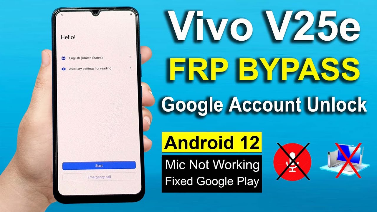 Vivo V25e Frp Bypass Android 12 | Vivo V25e Gmail Account Bypass | Vivo V2202 Frp Bypass Without Pc