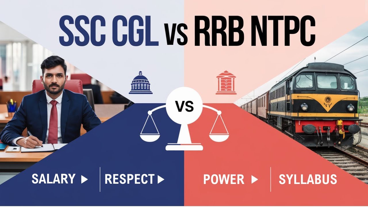 SSC CGL vs RRB NTPC: Syllabus, Salary, Posting, Power, Workload & More Compared!