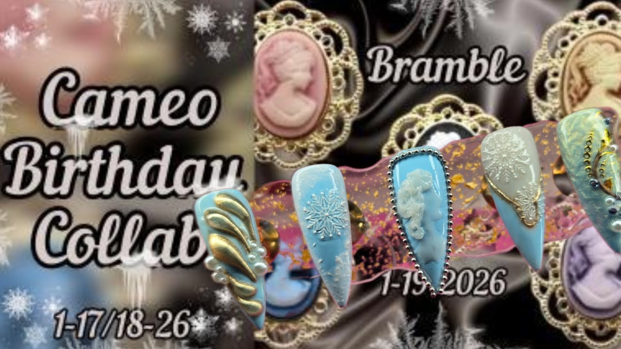 CAMEO/WINTER nails collab @nailsbybramble 