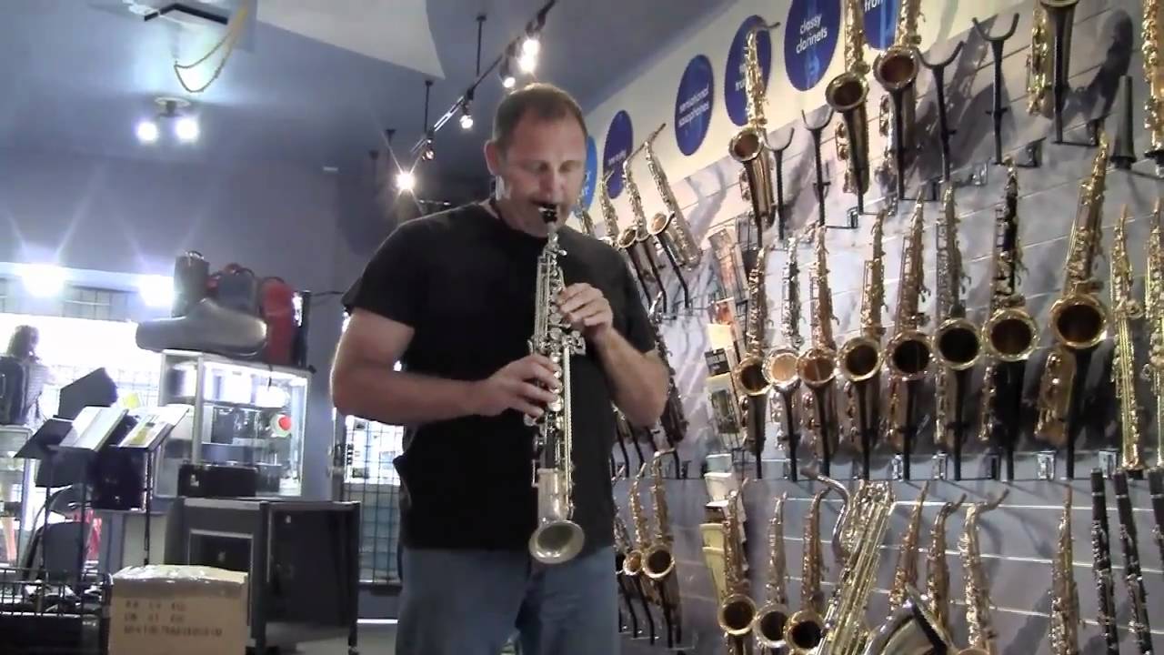 Rob Vincs experimenting with his Temby Custom Saxello
