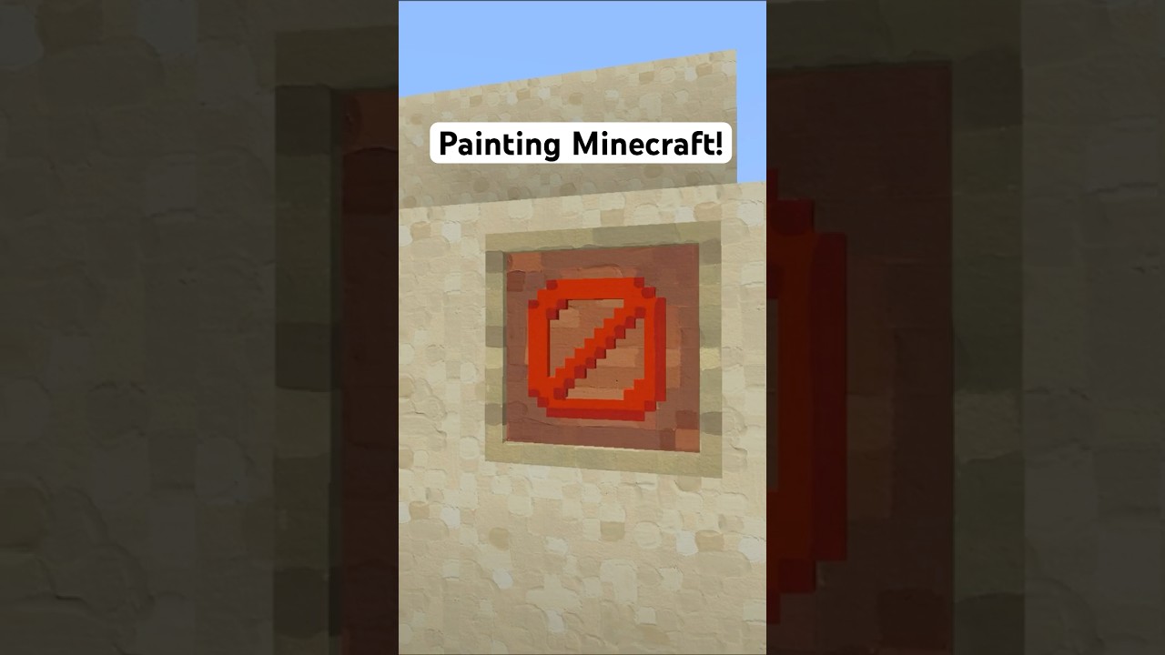 Покраска барьерного блока в Minecraft! #minecraft #texturepack