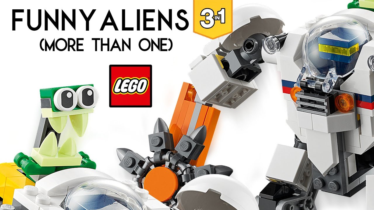 Lego Space (Green little aliens!!!) Creator Mining Mech [31115] Review