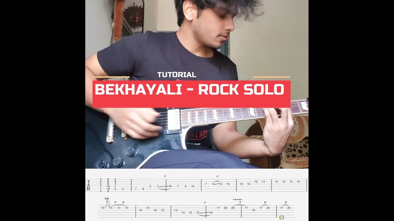 Bekhayali - Kabir Singh | Guitar Solo with TABS